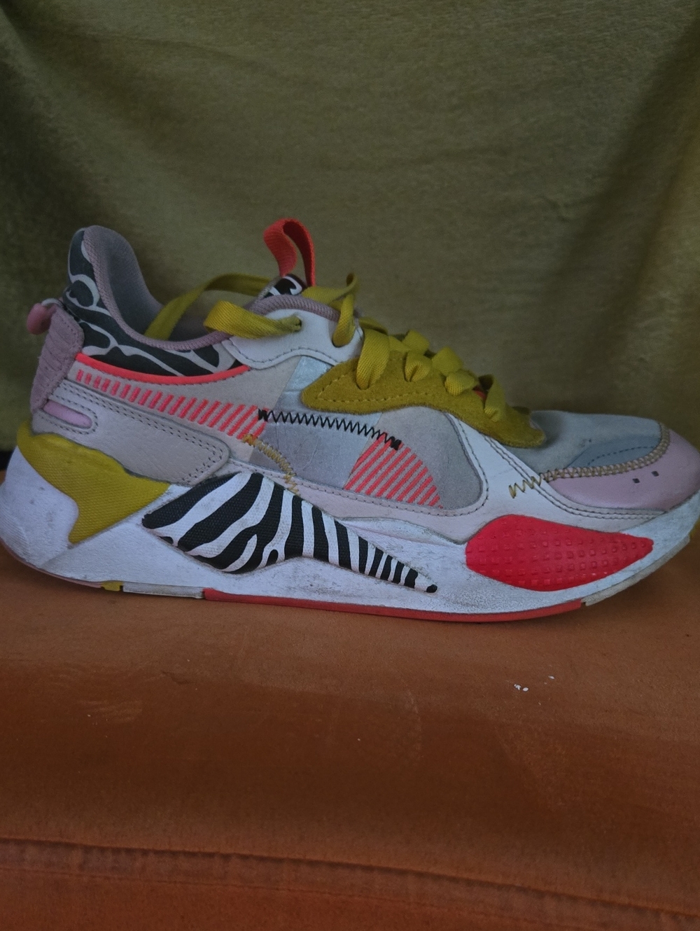 Puma Rs-x Colorblock Zebra Accent Sneaker - Multicolor
